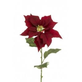 Velvet Poinsettia x 1 - 75cm