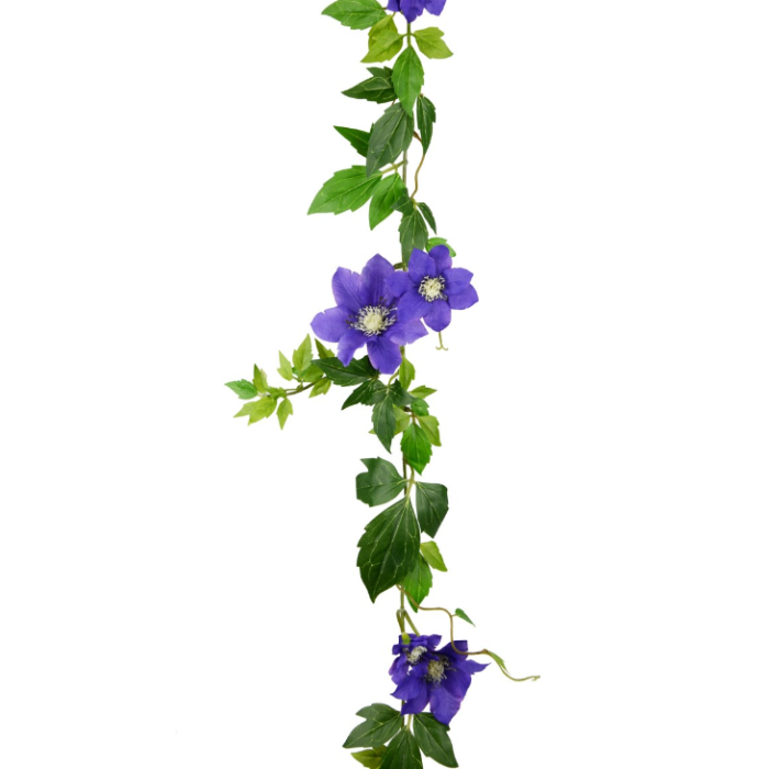 Clematis Garland 137cm Purple